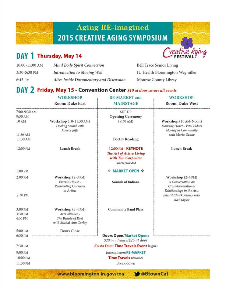 2015 Creative Aging Festival Sched
