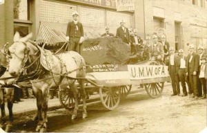Anthracite coal float, United Mine Workers of America, Dubois, Pennsylvania, Labor Day, 1908