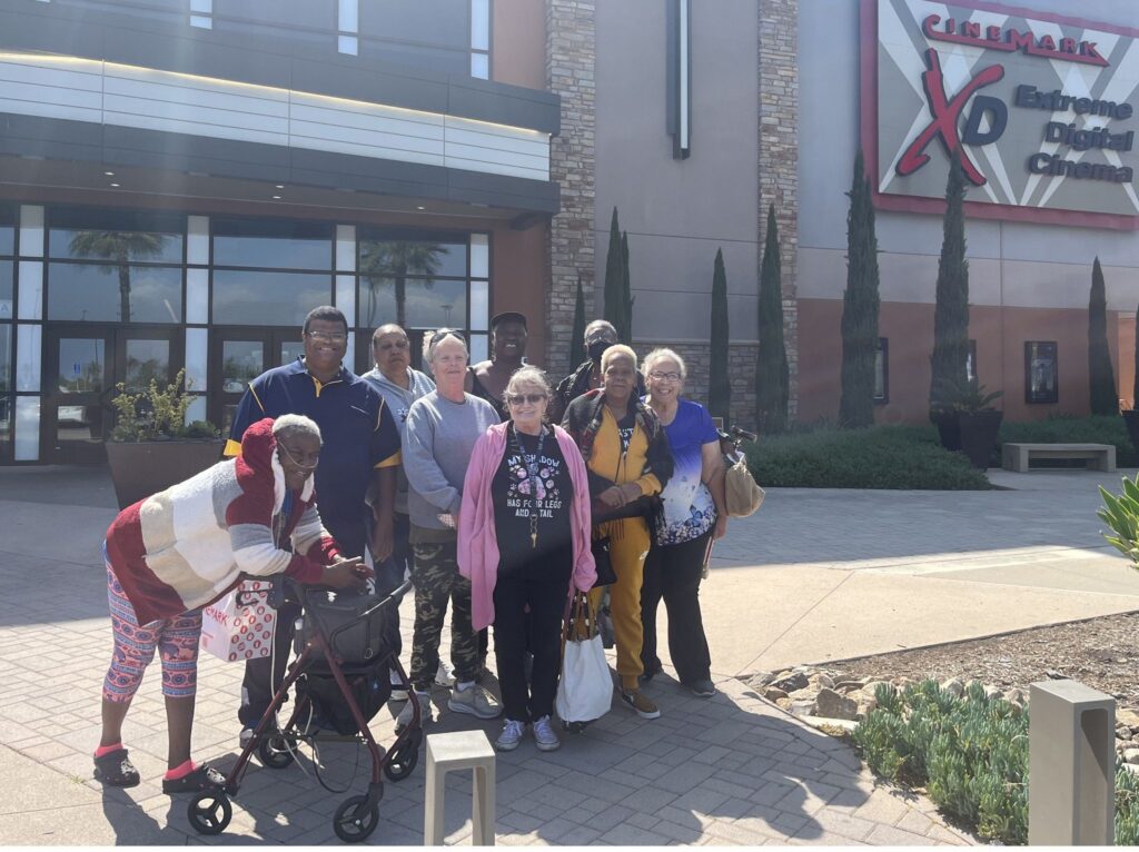 Movie outing, senior living, sinners, joy, community, healthy aging