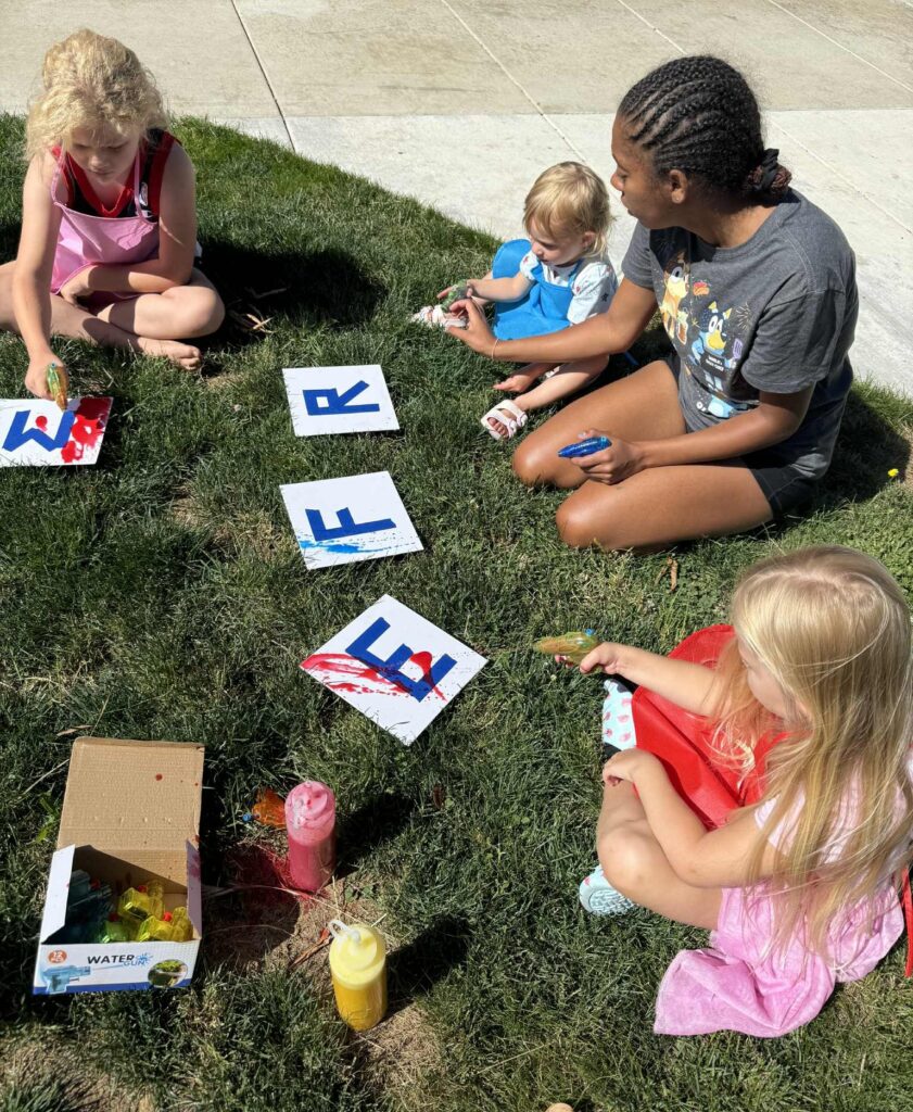 water fun, water painting, squirt gun painting, youth, summer, 2025, fun, joy